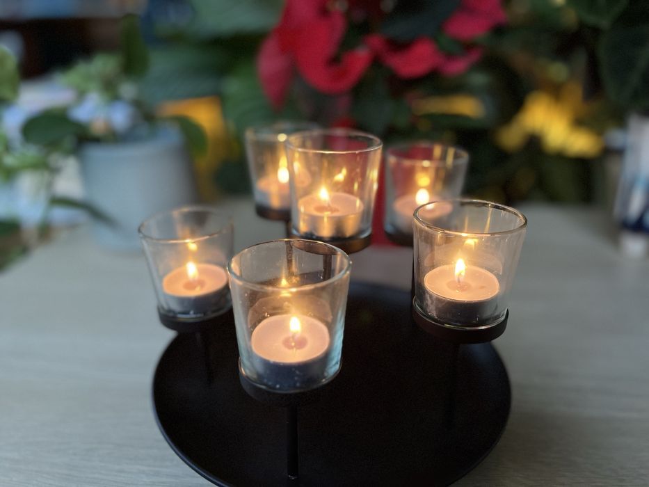 Świecznik od Tchibo na 6 tealight-ów. Na święta. Na prezent.