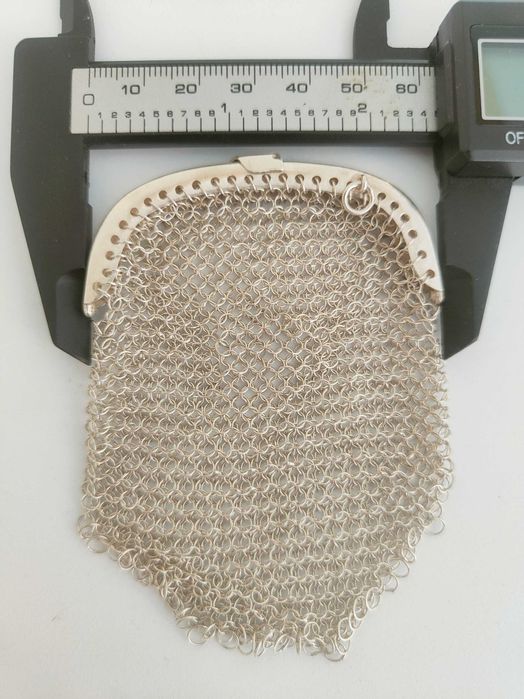 Bolsa porta moedas em Prata