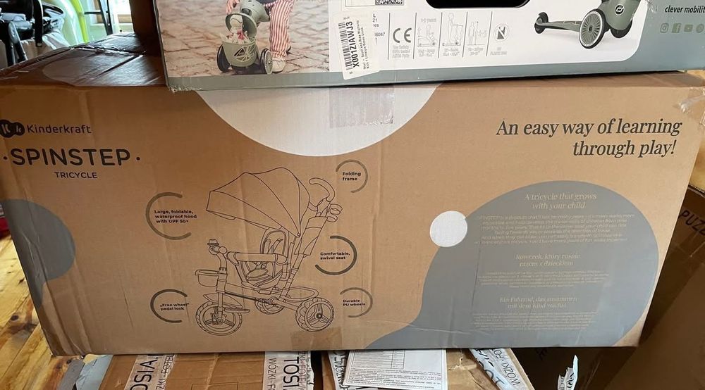 Rowerek trójkołowy Kinderkraft Spinstep pastel green