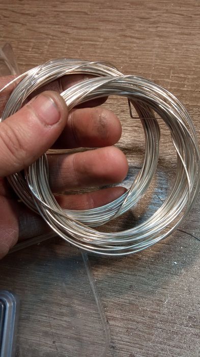 Проволока из серебра 925пробы для цепей и рукоделия