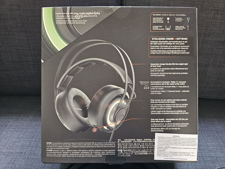 Auscultadores Steelseries Siberia 650 (Preto)