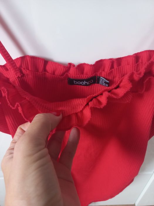 Body czerwone Boho rozmiar M