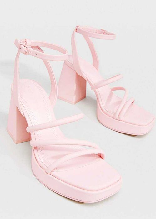 Sandały na platformie Stradivarius, rozmiar 38