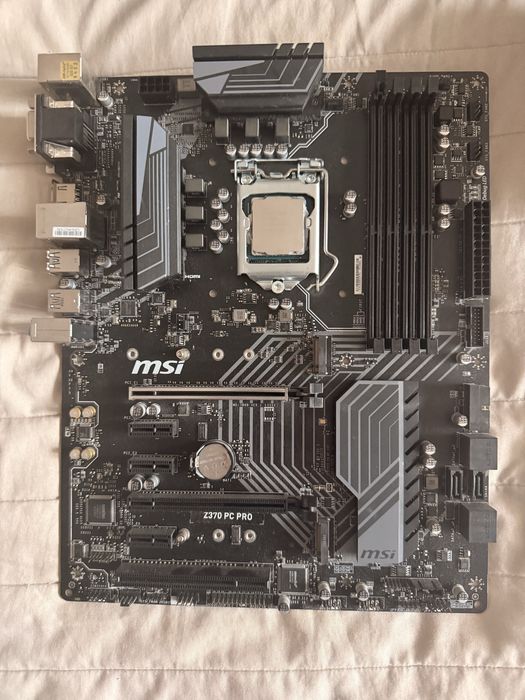 Комплект Материнська плата MSI Z370 PC PRO 1151v2 процесор intel 8700k
