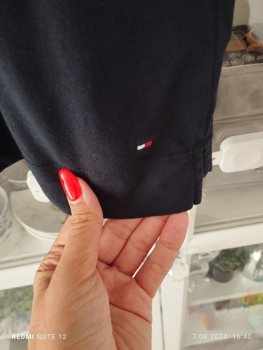 T-shirt granatowy Tommy Hilfiger damski