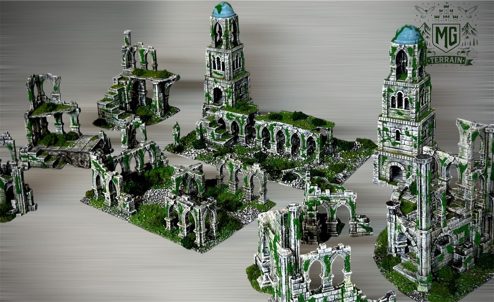 Zestaw Ruin makieta tereny do gier lotrsbg mesbg warhammer 40k aos