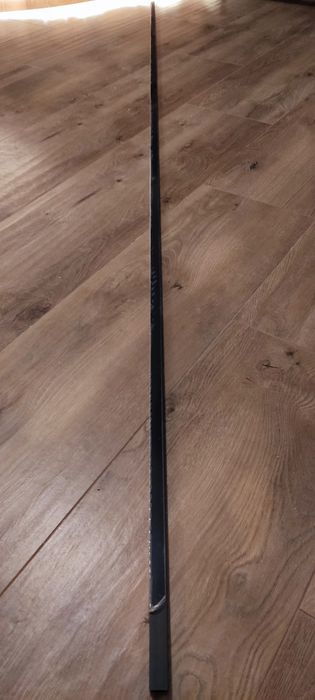 Nowa czarna gładka listwa 8mm do kabiny prysznicowej szkła hartowanego