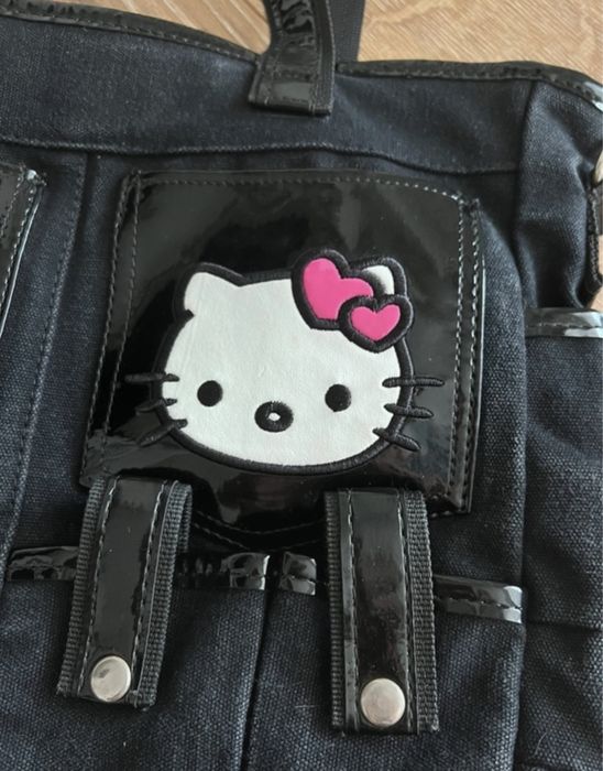 Hello kitty torba czarna grunge alternative coquette goth