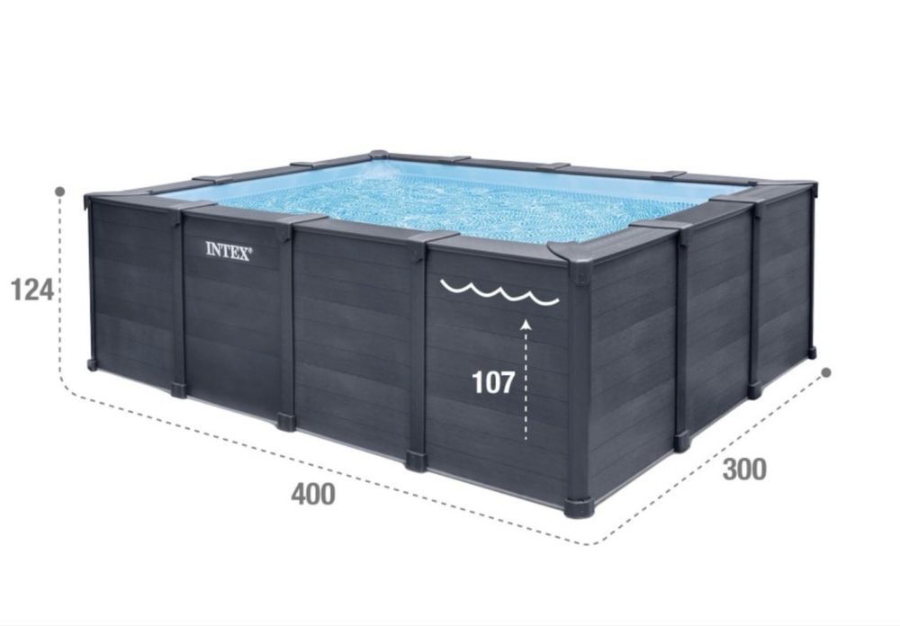Piscina Intex Graphite 3x4(m)