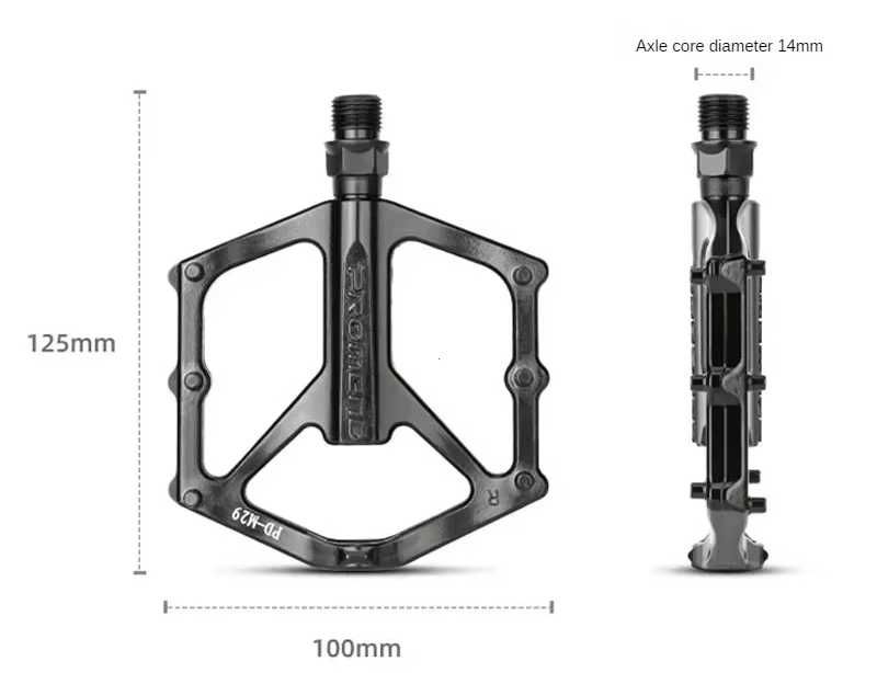Педали алюминиевые шарикоподшипники долговечные платформы прочные