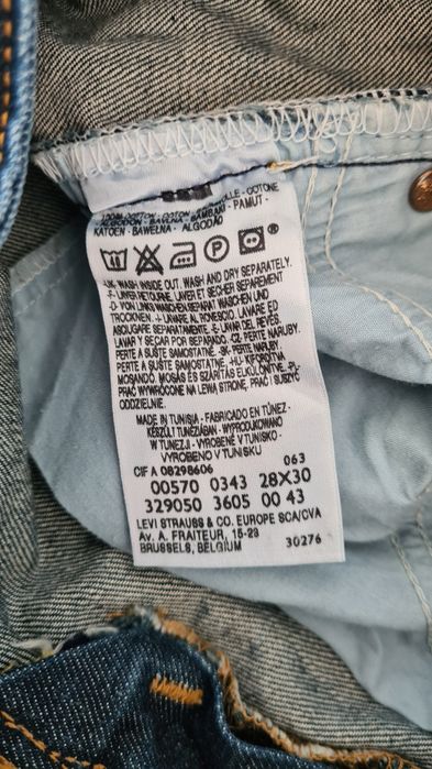 Spodnie Jeans Levis Levi's 570 W28 L30. Granatowe
33%