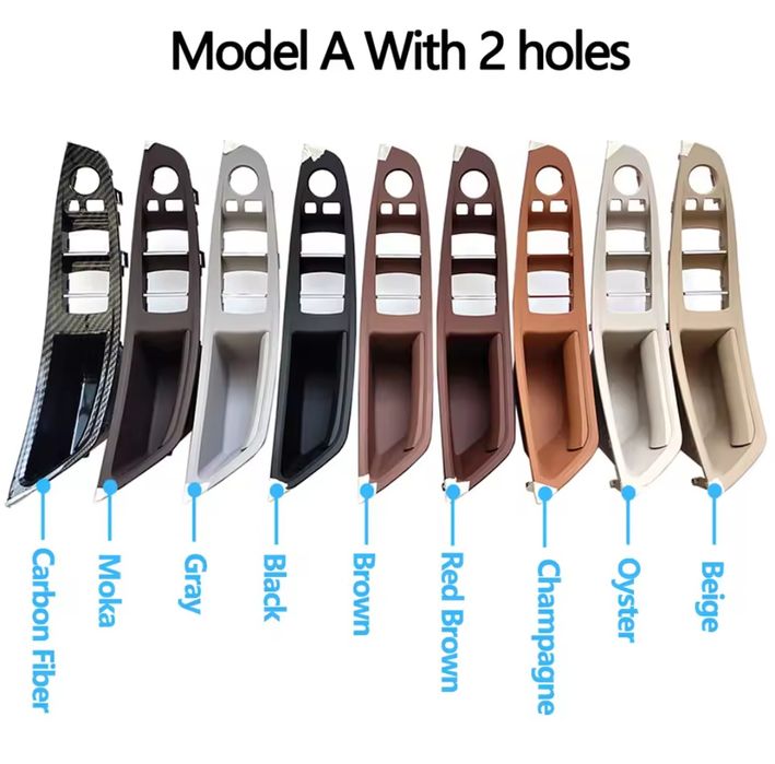 Puxador Pegas moldura Apoio de braço Pele BMW Série 5, X5