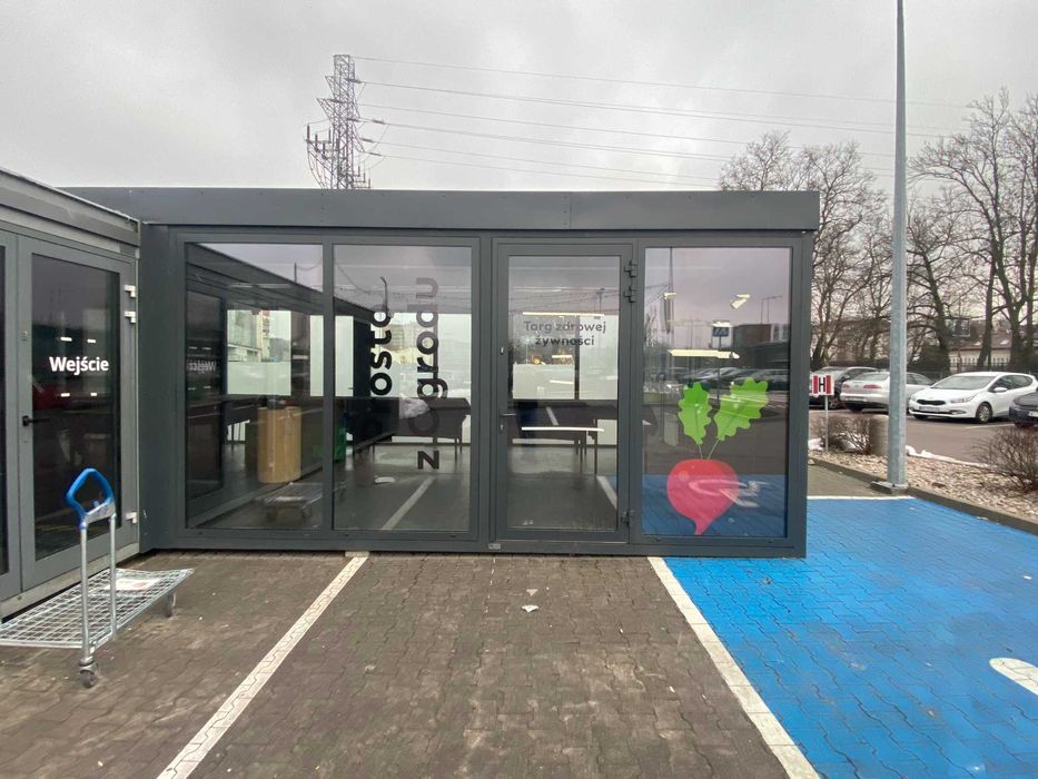 Pawilon gastronomiczny mieszkalny z płyty PIR usługowy handlowy