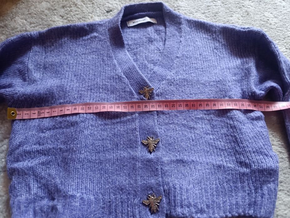 Sweterek rozpinany Reserved 116 cm, ozdobne guziki