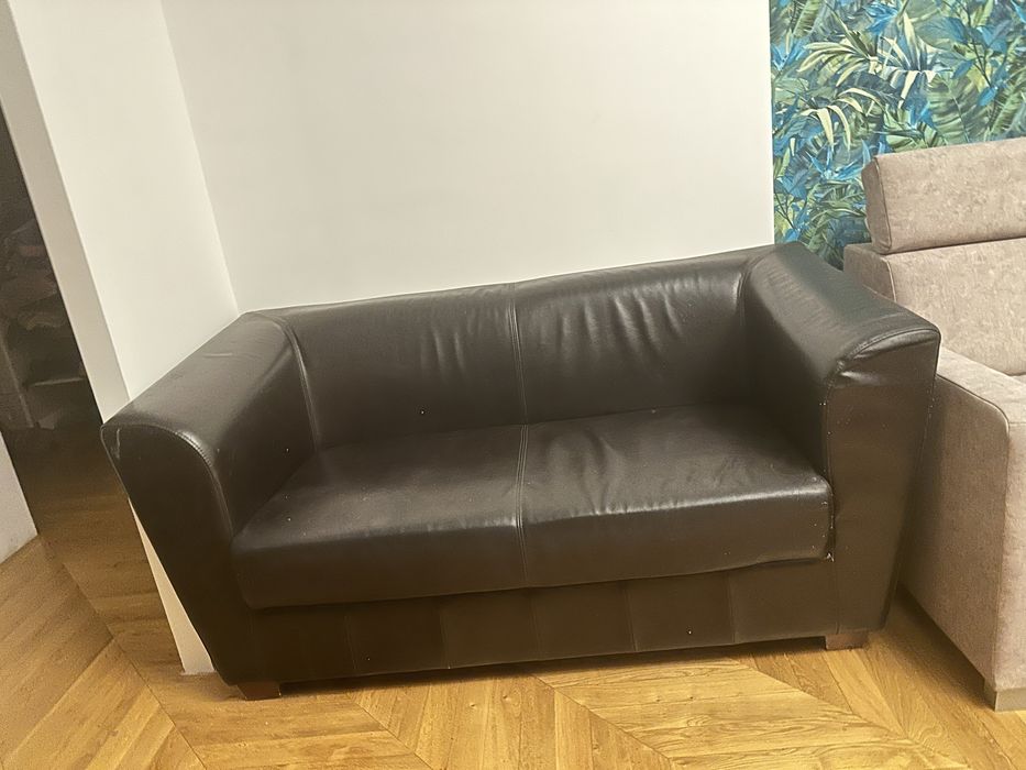 Sofa i 2 fotele ekoskóra
