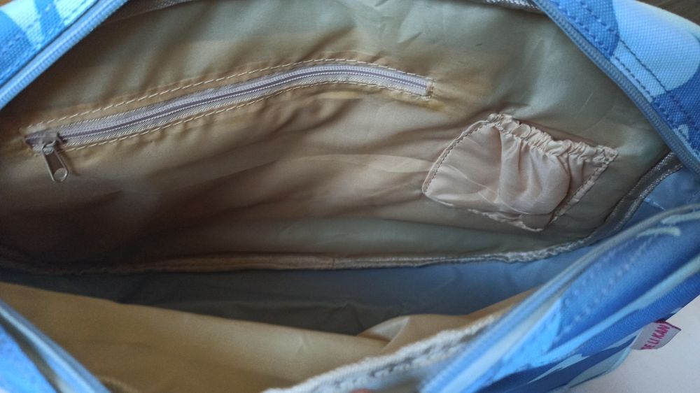 Mochila carteiro azul DE LI KAN y2k