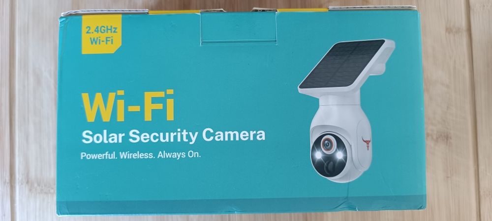 Câmera segurança WiFi com painel solar