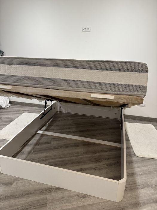 Cama Sommier + cabeceira + colchão 160x200