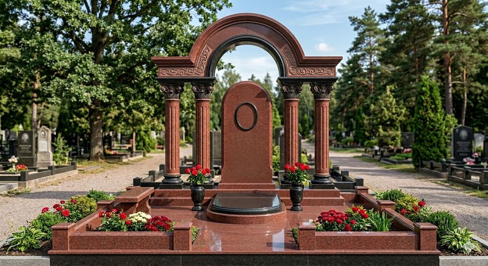Изготовление гранитных памятников, бюджетных и эксклюзивных.