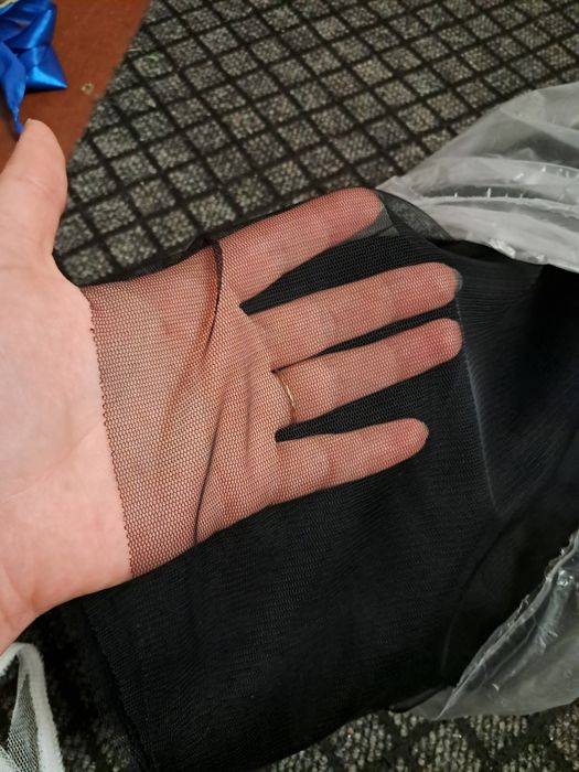 Тюль чорна рулон