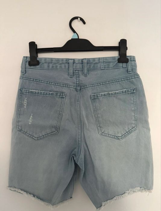 Szorty męskie spodenki jeansowe Bershka
