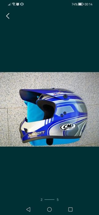Capacete Scott Azul