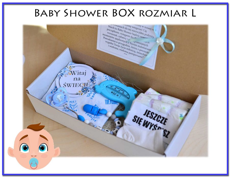 Piękny prezent na BABY SHOWER dla chłopca, wyprawka