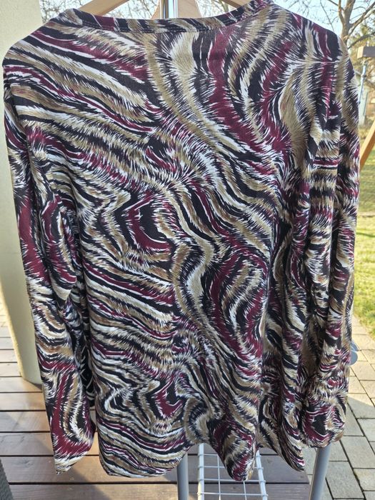 Bluzka damska tunika plus size nowa bez metki oversize elegancka wzór 4XL