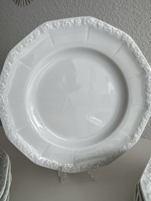 Talerze płytkie obiadowe Rosenthal Biała Maria