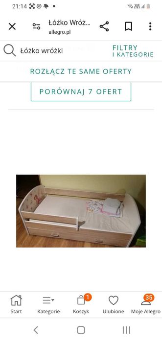 Łóżko dziewczece wróżki