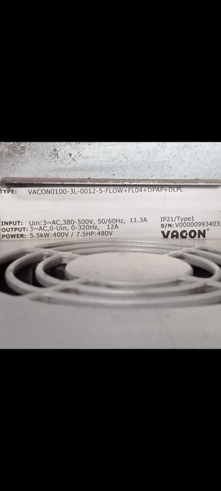 Falowniki Vacon od 2,2kw. Do 55kw