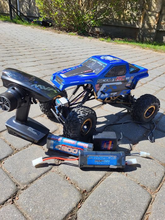 Model RC cravler Maverick ScautRC w pełni woodoodporny 2 akumulatory