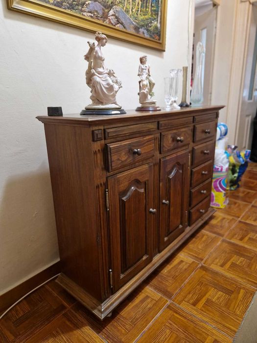 Cómoda/Aparador em Madeira Maciça | 6 Gavetas e 3 Portas