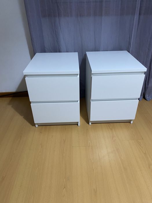 2 mesas cabeceira malm ikea
