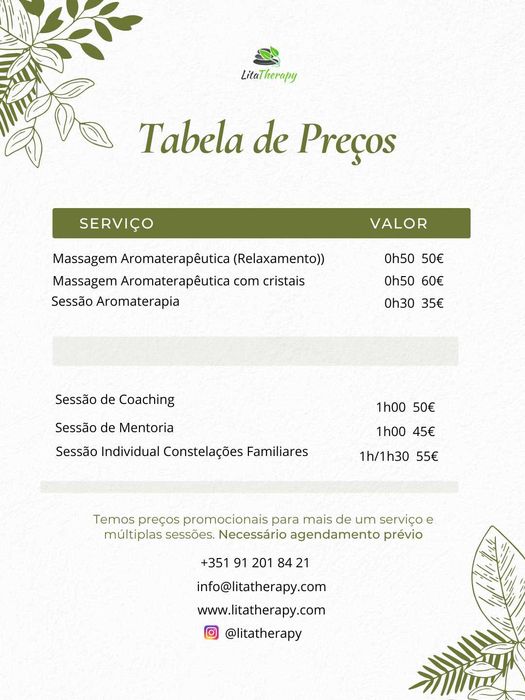 Sessão de Aromaterapia