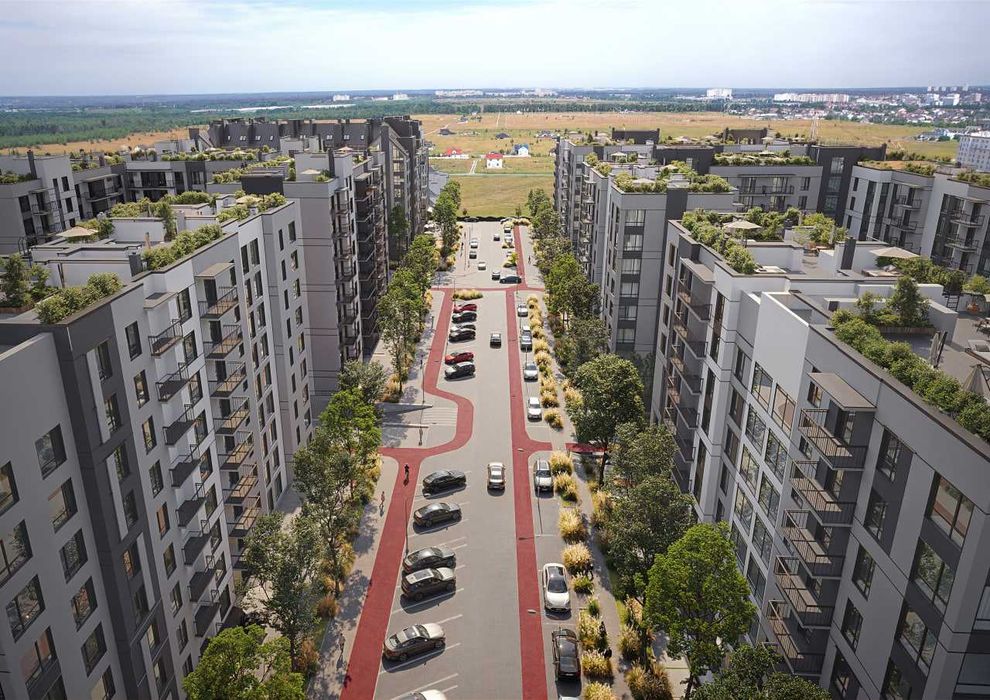 2 кімн. квартира з автономним опаленням у ЖК Park Residence 60 м²