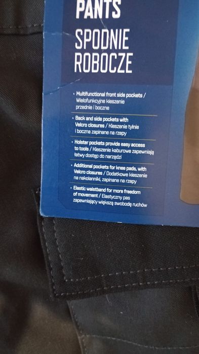 Spodnie robocze męskie L