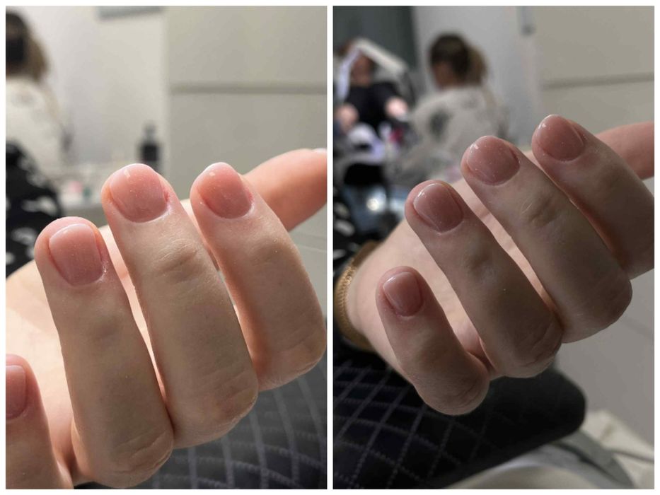 Paznokcie/manicure  hybrydowy i żelowy/ Ząbki