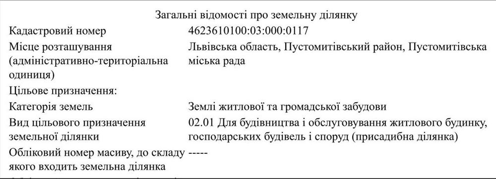 Продається Приваблива Земельна Ділянка у Львівському районі, с.Наварія (10 сотих)!