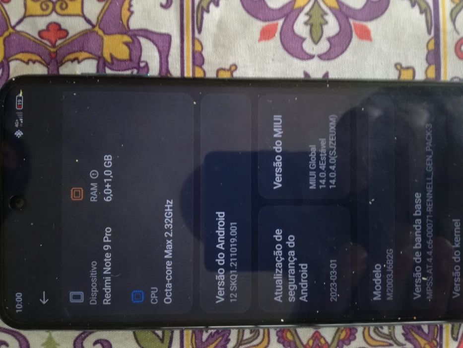 l Redmi note 9 pro novo