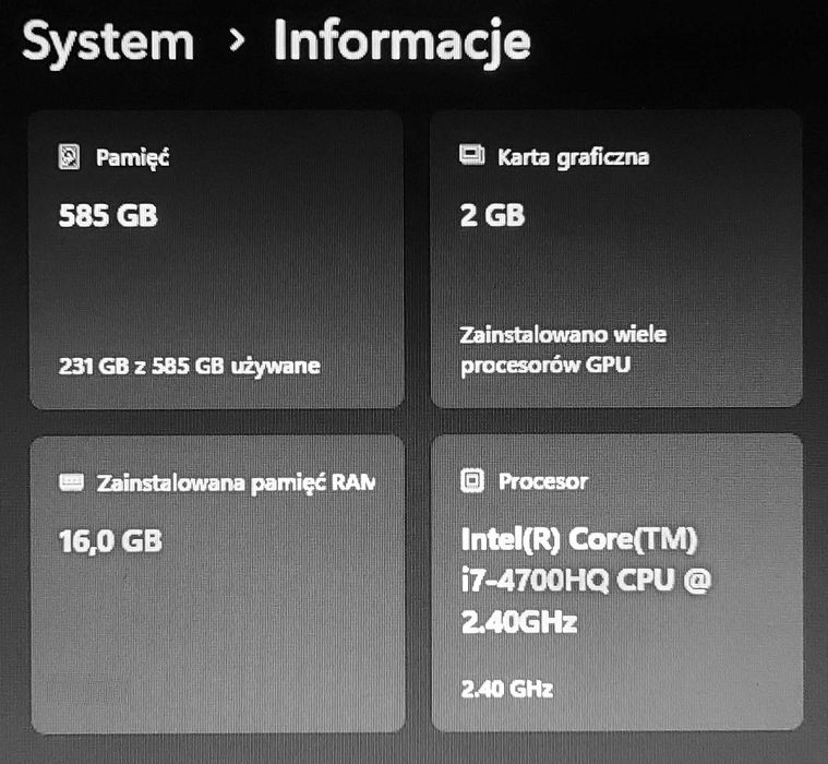 MSI Gaming 17,3" IPS - i7 GTX 16GB 650GB Win11+Office
