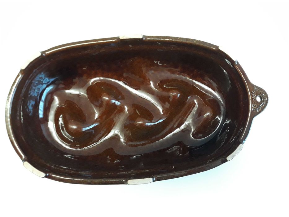 Retro forma ceramiczna do pieczenia ciasta