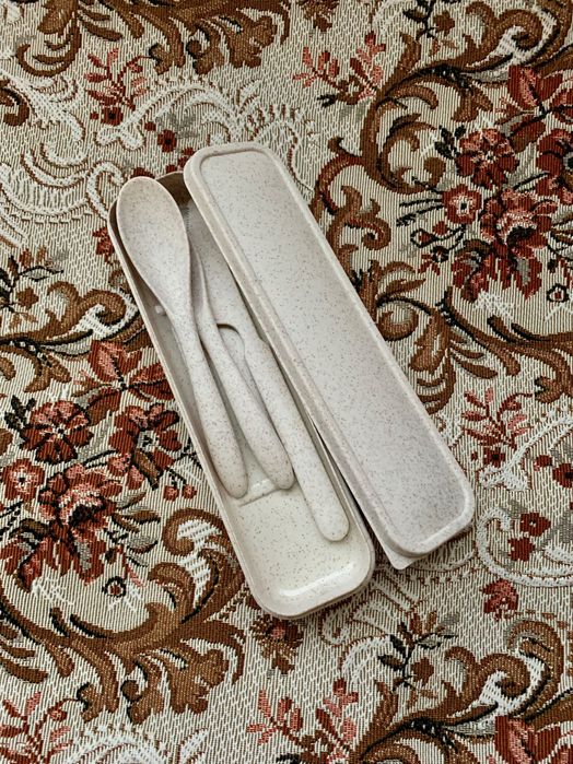 Столовый набор портативный (ложка, вилка, нож)