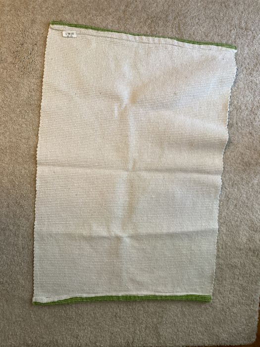 Chodnik dywanik łazienkowy zielony 83x56