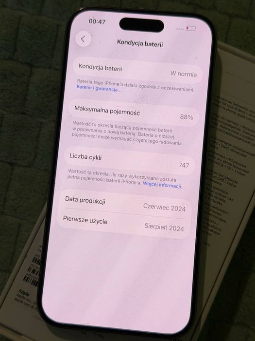 np. iPhone 15 Pro 256GB