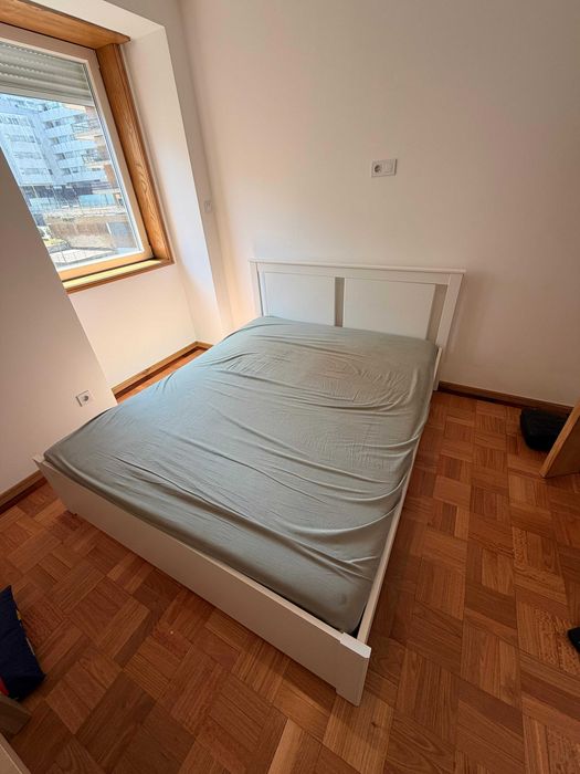 Estrutura de cama, colchão e estrado 160x200 IKEA