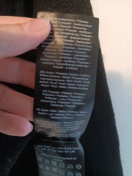 Sweter czarny vero moda półgolf tanio hit