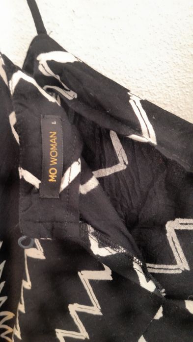 Vestido alças MO Woman com botão atrás no pescoço