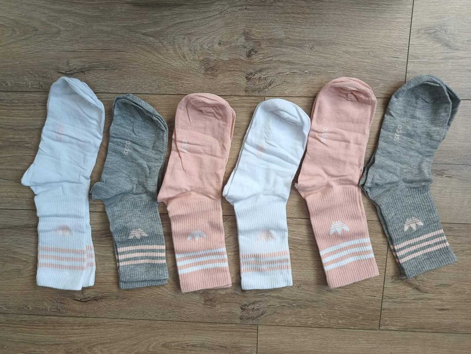 skarpetki damskie adidas 37 - 6 szt