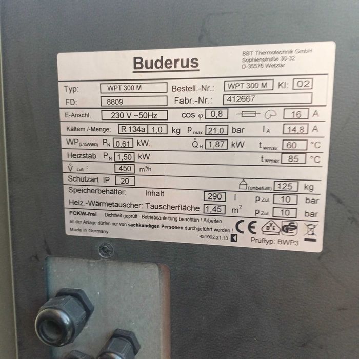 Bojler pompa ciepła 300 litrów